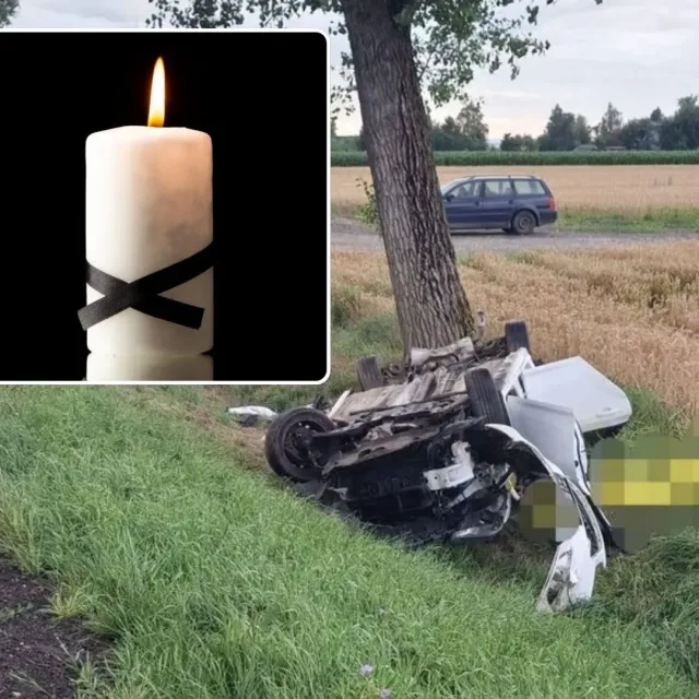 Tragedia w Żerdzinach. 28-latek zginął po dachowaniu forda na DW 416