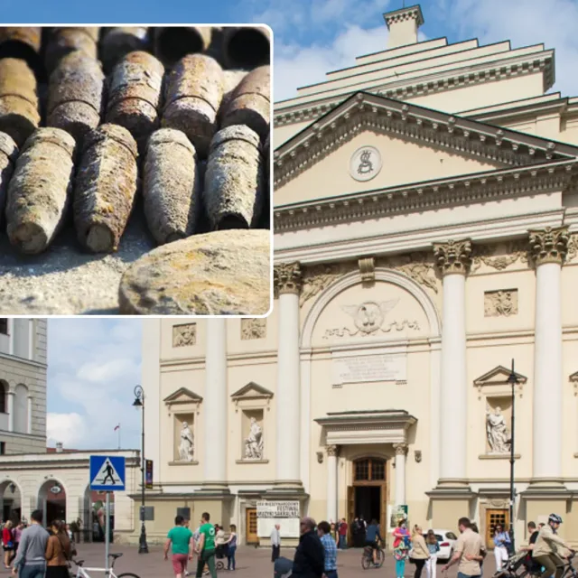 Artyleryjski pocisk na poddaszu kościoła. Niebezpieczne odkrycie w Wilanowie