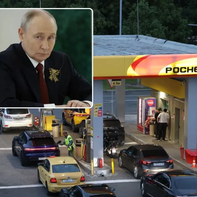 Rosyjski kryzys paliwowy: Nauczyciele na stacjach i benzyna na SMS