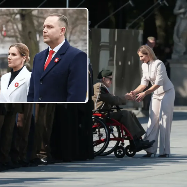 Marta Nawrocka przełamuje protokół. Poruszające sceny z udziałem Pierwszej Damy