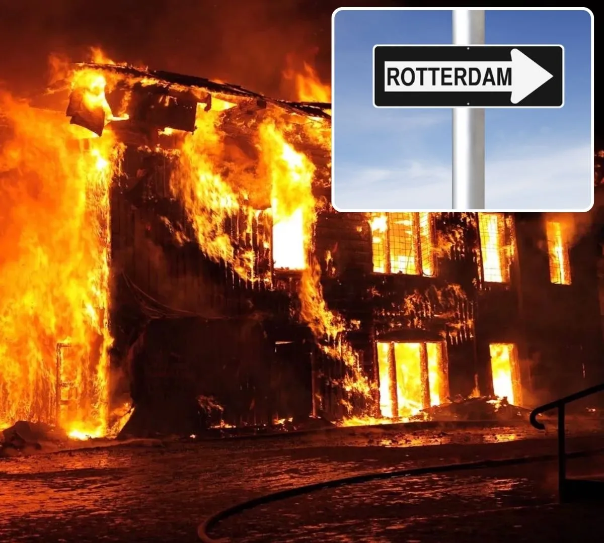 Śmierć Polaka w pożarze w Rotterdamie. Służby badają wątek podpalenia