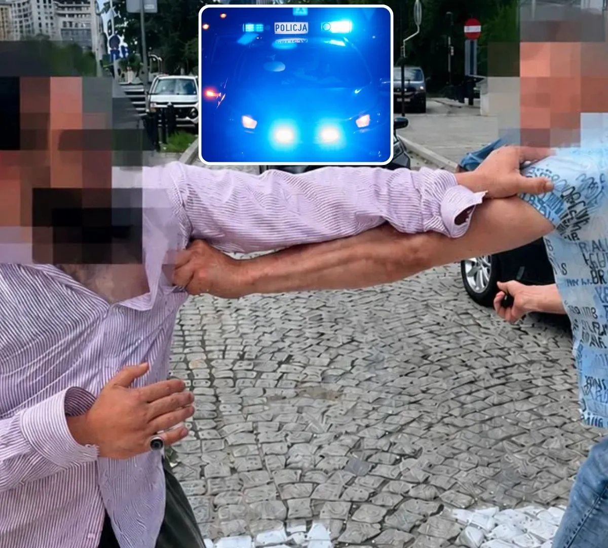 Atak pałką teleskopową w Warszawie. Napastnik sam zgłosił się na policję