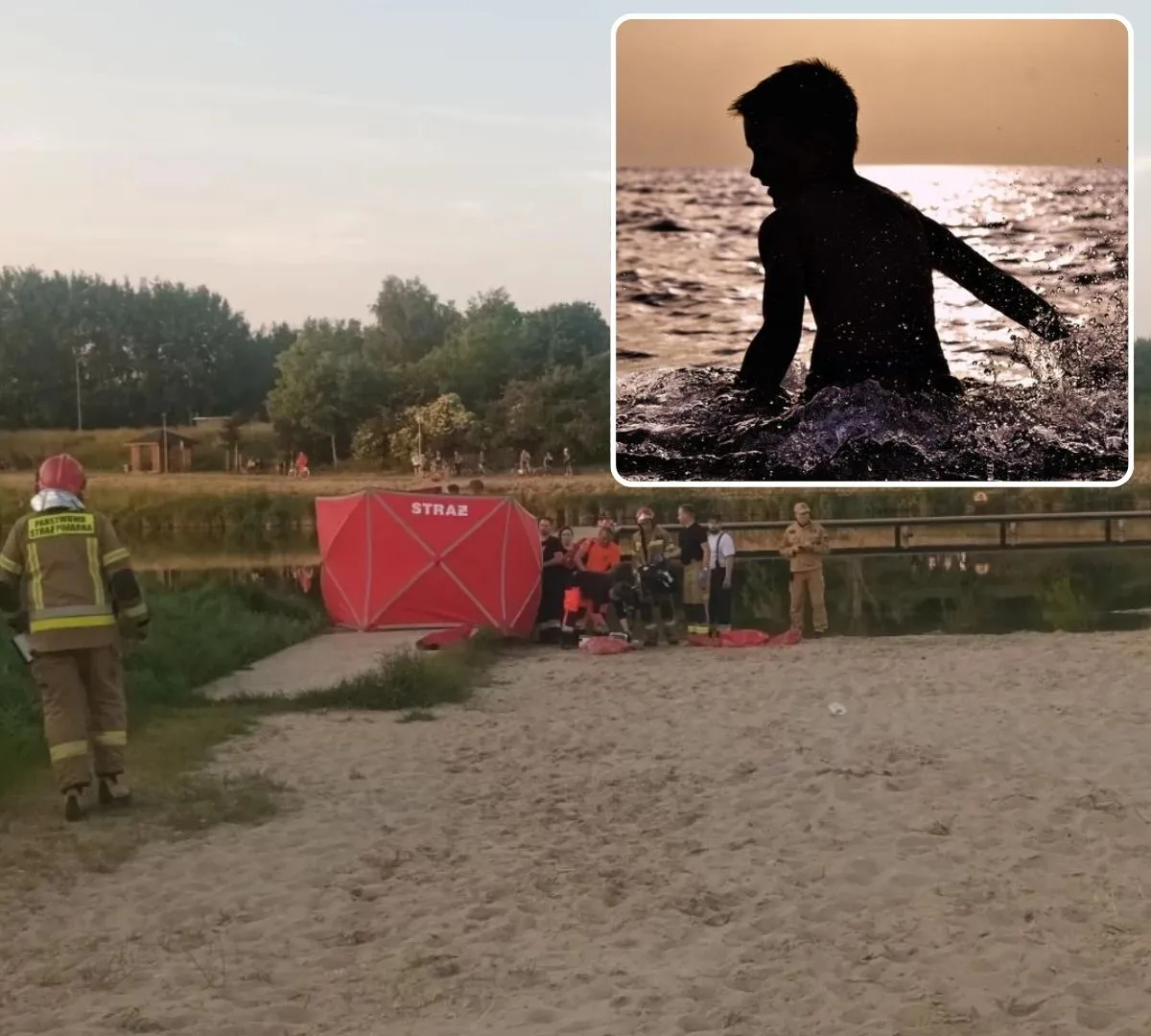 Dramat nad wodą w upalną sobotę. Nie żyje 24-letni mężczyzna