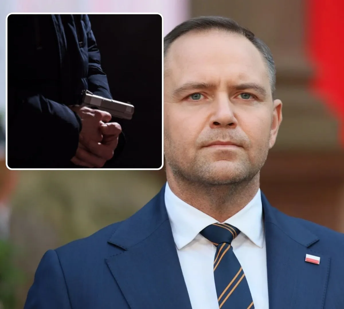 Napięta sytuacja pod Pałacem Prezydenckim. Pijany 47-latek miał broń