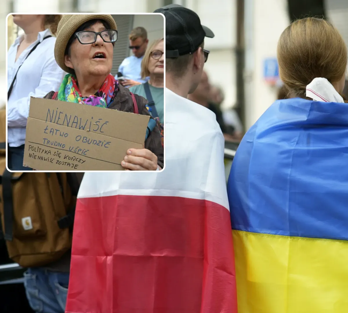 Stop nienawiści i dezinformacji. Polacy i Ukraińcy jednoczą się w proteście