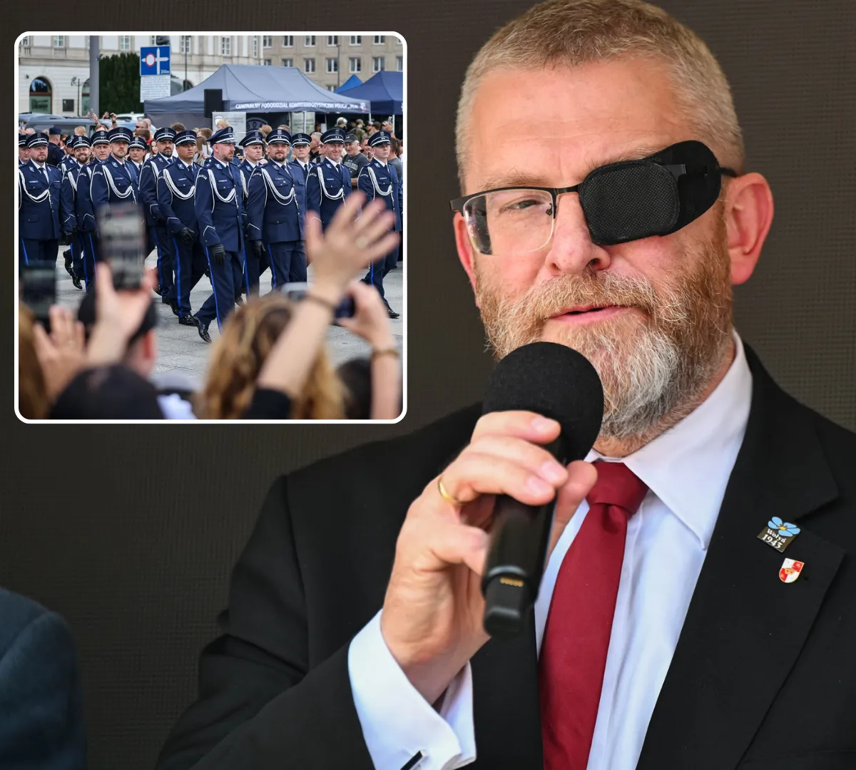 Mundurowi na listach wyborczych. Nowy plan Grzegorza Brauna budzi emocje