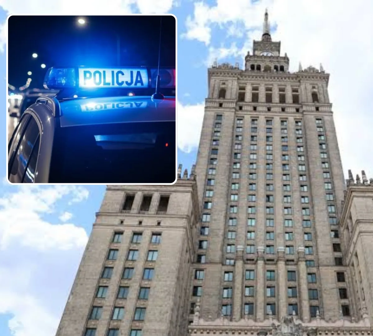 Dramat w centrum stolicy. 31-latek zginął po upadku z muru przy PKiN