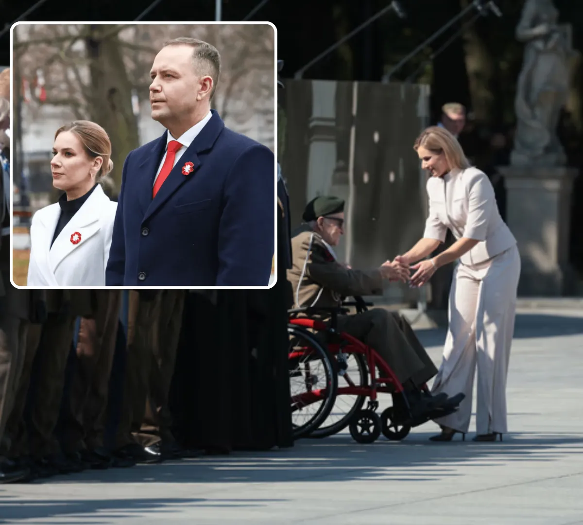 Marta Nawrocka przełamuje protokół. Poruszające sceny z udziałem Pierwszej Damy
